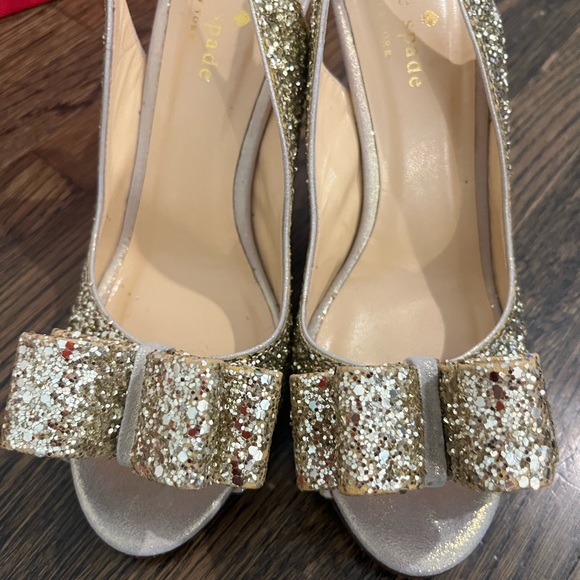 Kate Spade "Charm" Glitter heels - Picture 4 of 7
